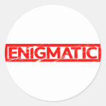 Enigmatic Stamp Classic Round Sticker