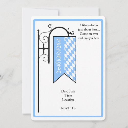 Enjoy A Beer Oktoberfest Party Invitations