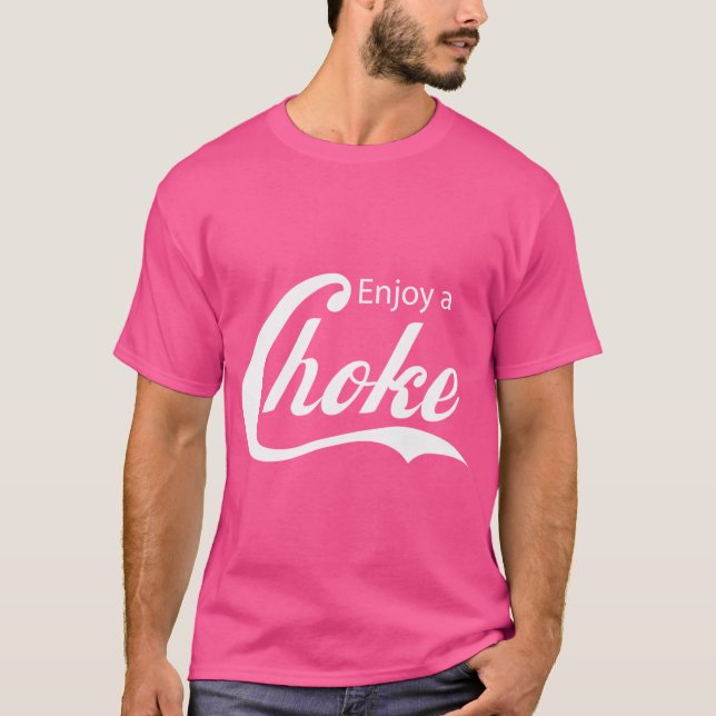 Enjoy A Choke Funny Jiu Jitsu Mma T-Shirt (Front)
