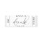 Enjoy a Drink on Us Wedding Drink Ticket