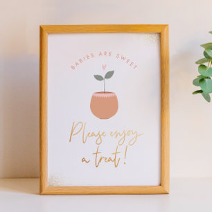 Enjoy a Treat - Baby in Bloom Foam Board