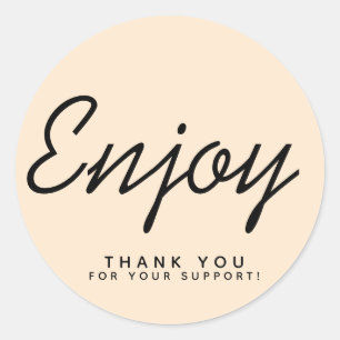Enjoy Business Packaging Sticker