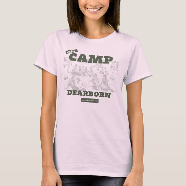 Enjoy Camp Dearborn Womens Tee (Front)