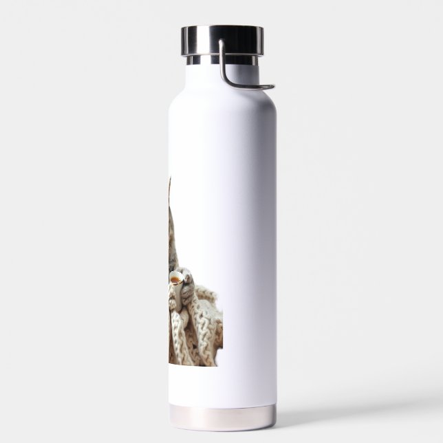 Enjoy Cat Winter Tea  Water Bottle (Left)