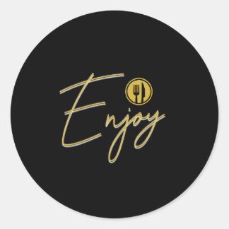 Enjoy Classic Round Sticker