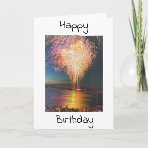 ENJOY DAY  LIGHT UP THE NIGHT ITS YOUR BIRTHDAY CARD