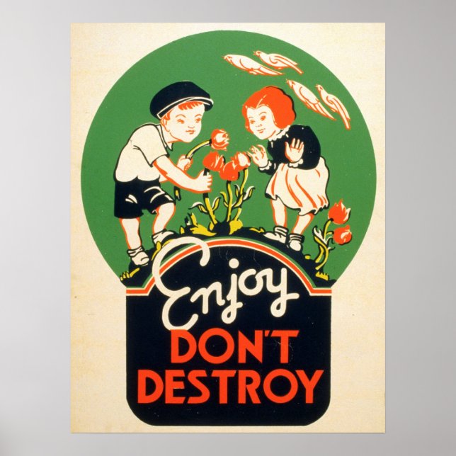 Enjoy. Don't destroy. Poster (Front)