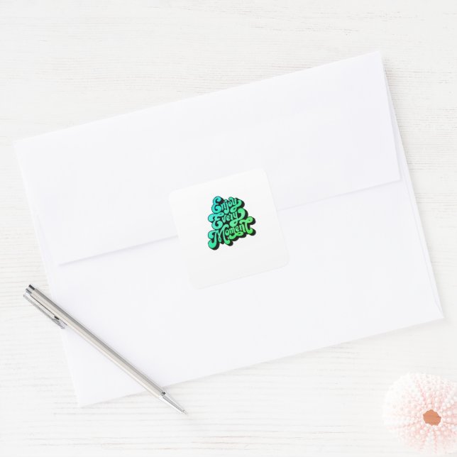 Enjoy Every Moment: Spread Joy with Every Sticker (Envelope)