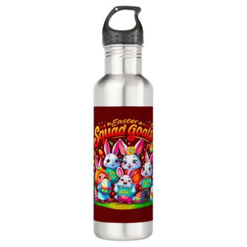 Enjoy Festive Seasonal Fun with Easter Bunny Art Stainless Steel Water Bottle