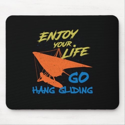 Enjoy Hang Gliding Extreme Sports Hang Glider Gift Mouse Pad