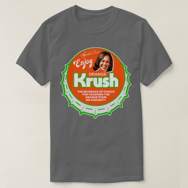 Enjoy Kamalas Orange Krush T-Shirt (Design Front)