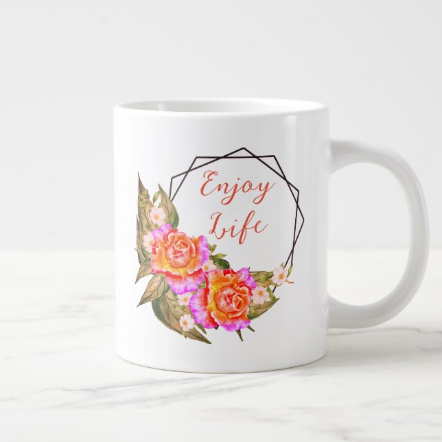 Enjoy Life Giant Coffee Mug (Right)