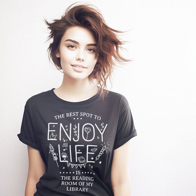 Enjoy Life Library Clever T-Shirt (Enjoy Life Library Clever T-Shirt)