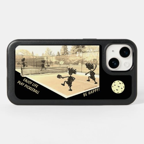 ENJOY LIFE PLAY PICKLEBALL in Sepia OtterBox iPhon OtterBox iPhone 14 Case