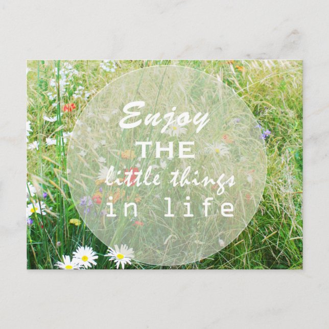 Enjoy life postcard (Front)