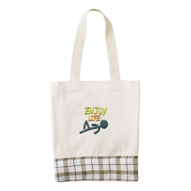 Enjoy Life Zazzle HEART Tote Bag (Front)