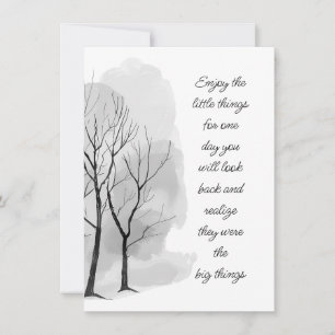 Enjoy Little Things Inspirational Life Quote Card