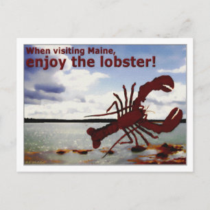 Enjoy Maine Lobster! Postcard