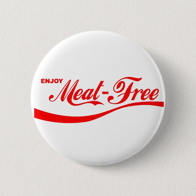 Enjoy Meat-free Button (Front)