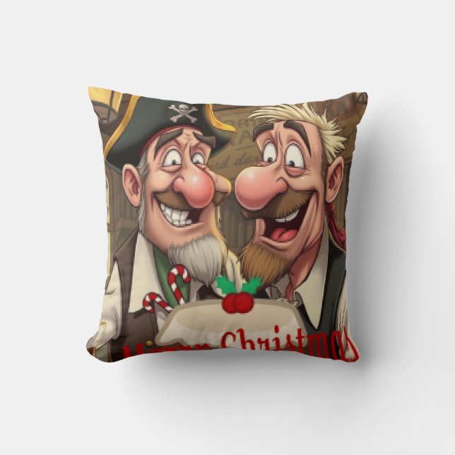Enjoy merry christmas  throw pillow (Front)