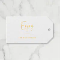 Personalized Minimalist Gift Tag