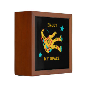 Enjoy My Space Cute Astronaut Wooden Desk Organize Organizer
