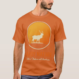 Enjoy Nature Elk Wildlife Outrs Camper Traveler Va T-Shirt