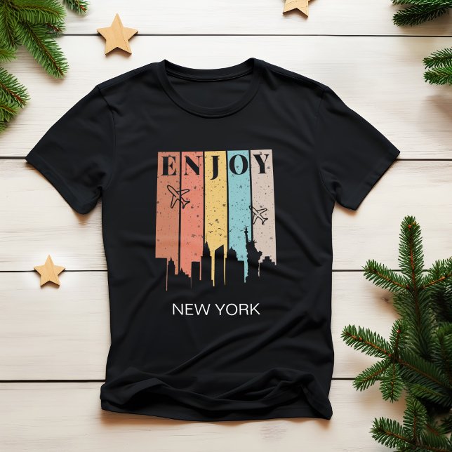ENJOY NEWYORK, buildings, planes | Traveling  T-Shirt (Creator Uploaded)