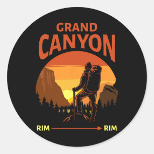 Enjoy Outdoors Grand Canyon National Park Rim-to-r Classic Round Sticker