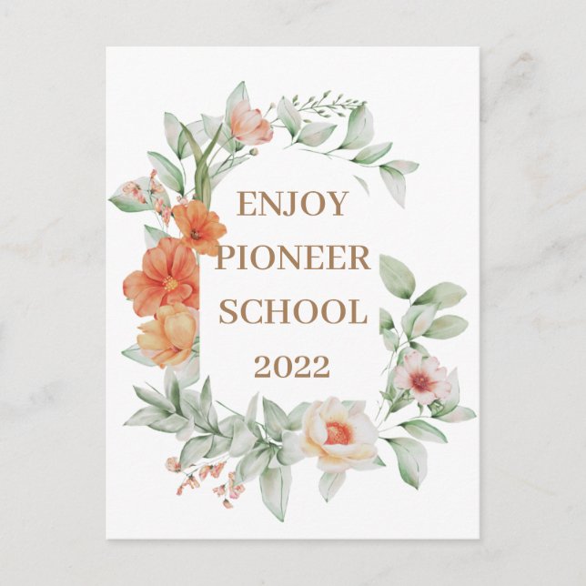 Enjoy Pioneer School 2022 Postcard (Front)