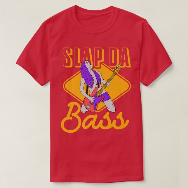 Enjoy Slap Bass Guitar Jam Session Slap da bass Sl T-Shirt (Design Front)