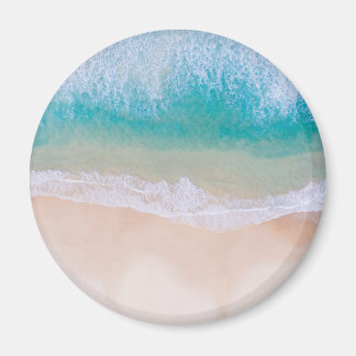 Enjoy Summer Holidays waves of ocean blue Magnet