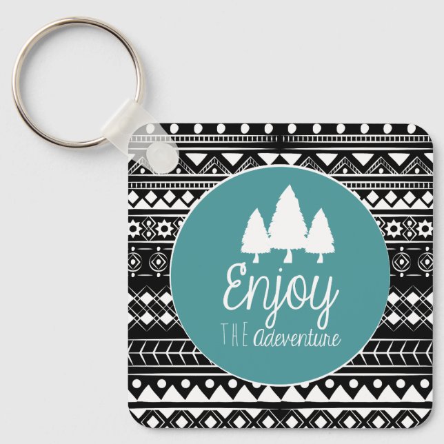Enjoy The Adventure Boho Keychain (Front)