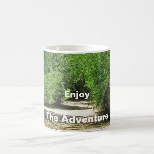 Enjoy the Adventure Traveler Winding Path Journey Coffee Mug