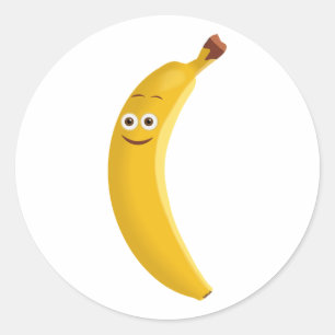 Enjoy the Banana Classic Round Sticker