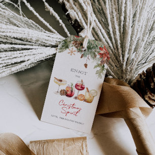 Enjoy the Christmas Spirits Gift Tags