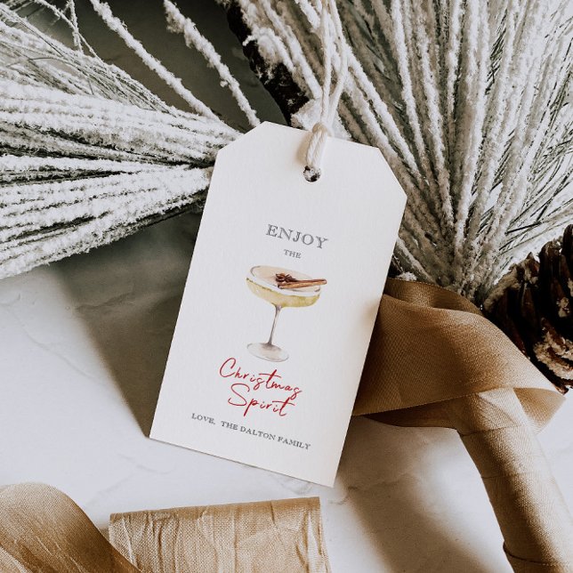 Enjoy the Christmas Spirits  Gift Tags (Creator Uploaded)