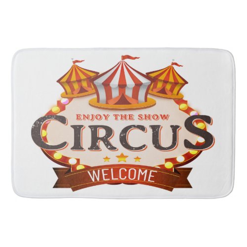 Enjoy the circus gift bath mat