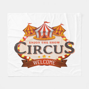 Enjoy the circus gift fleece blanket