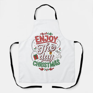 Enjoy The Day Christmas Reindeer Gift Apron