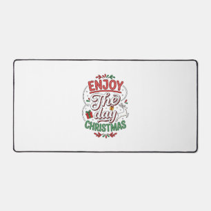 Enjoy The Day Christmas Reindeer Gift Desk Mat