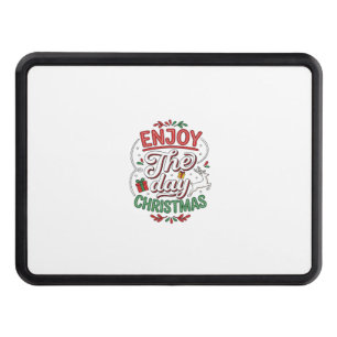 Enjoy The Day Christmas Reindeer Gift Hitch Cover