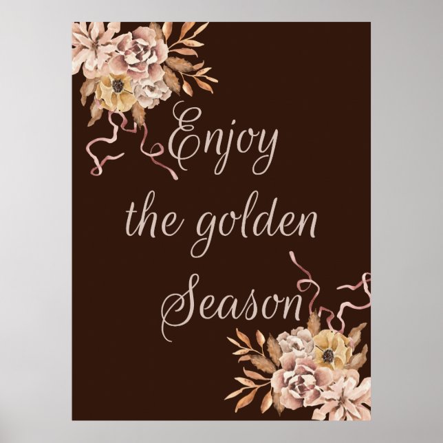 Enjoy the golden season  poster (Front)
