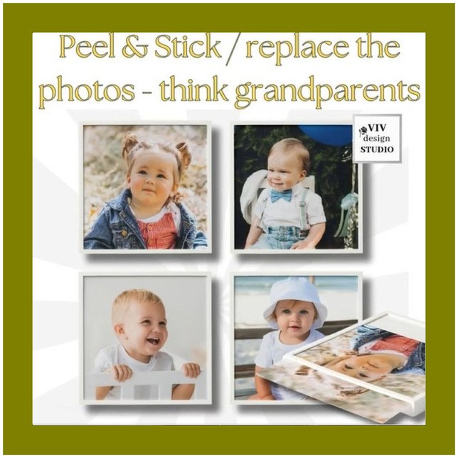 Enjoy the Grandchildren Easily Changeable 8"x8"   Peel And Stick Photo Tile (Creator Uploaded)
