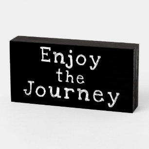 "Enjoy the Journey" New Beginnings Wood Box Sign