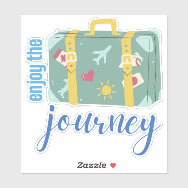 Enjoy The Journey  Sticker (Sheet)