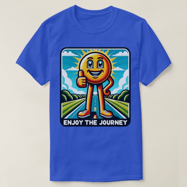 Enjoy the Journey sun Traveling Vibes T-Shirt (Design Front)