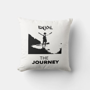 Enjoy The Journey Throw Pillow