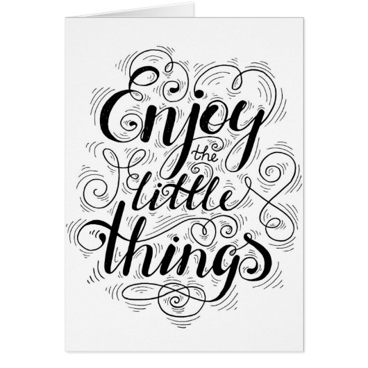 Enjoy The Little Things 1 Cards (Front)