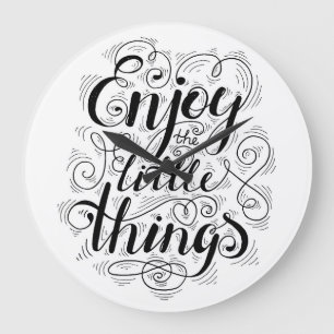 Enjoy The Little Things 1 Large Clock